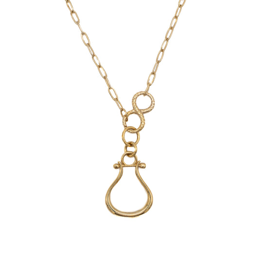 Long necklace in gold-plated silver.