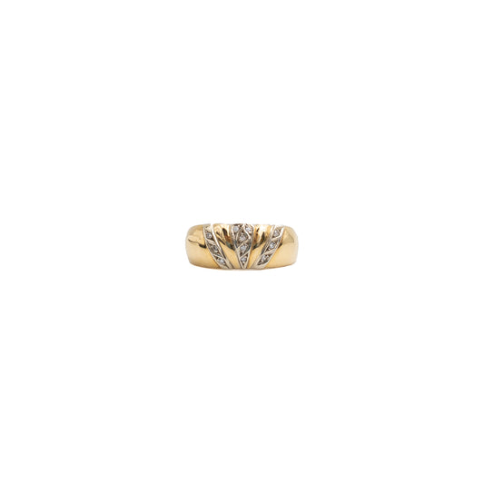 Anel em ouro e diamantes